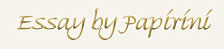 Essay by Papirini